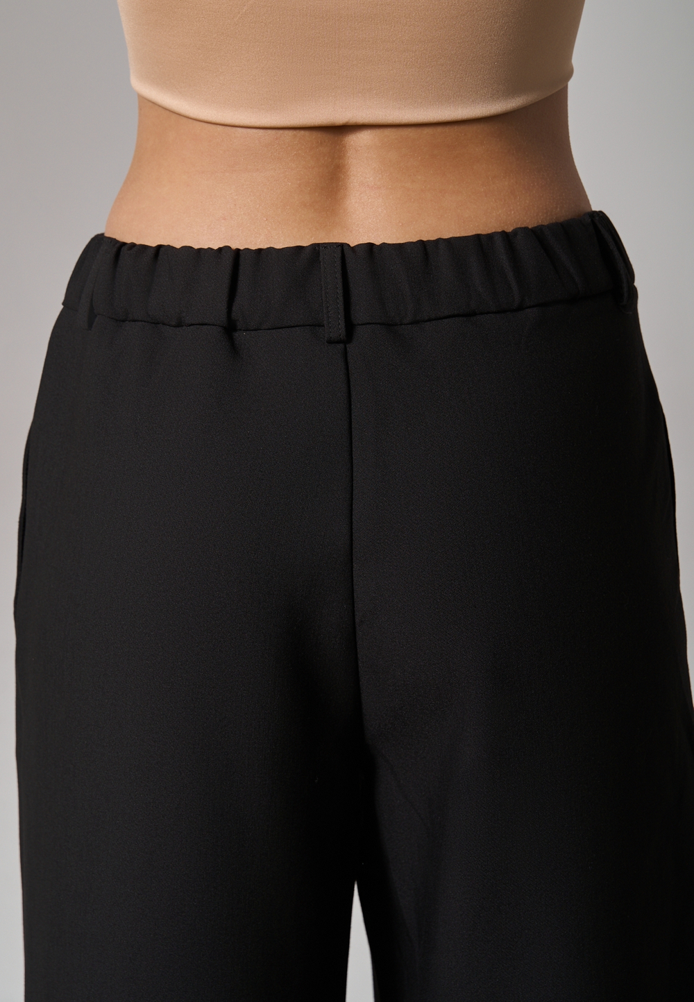 Брюки палаццо черные