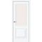 Купить Межкомнатная дверь ПЭТ Классик-13 White Silk остеклённая