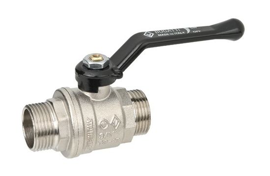 Кран шаровый Bugatti Oregon 325 3/4" НР/НР полнопроходной ручка-рычаг