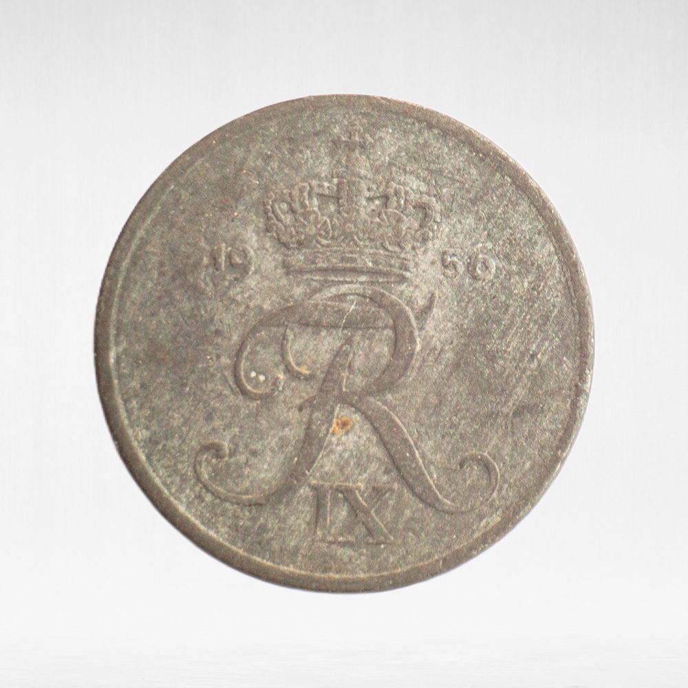 Denmark, 1 Øre - Frederik IX, 1956, F