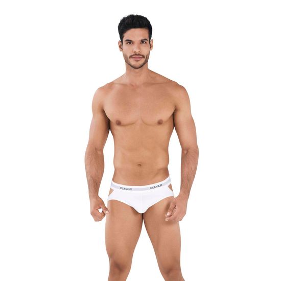 Мужские трусы джоки белые Clever Moda SKILL JOCKSTRAP 036801