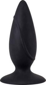 Анальная пробка на присоске "Mojo Spades Medium" (Цвет: черный)