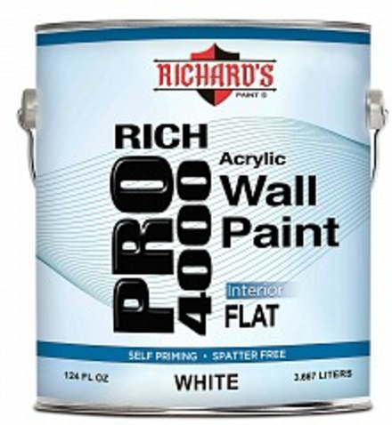 Американская краска Richard's RICH PRO 4000 INTERIOR ACRILIC WALL PAINT-FLAT