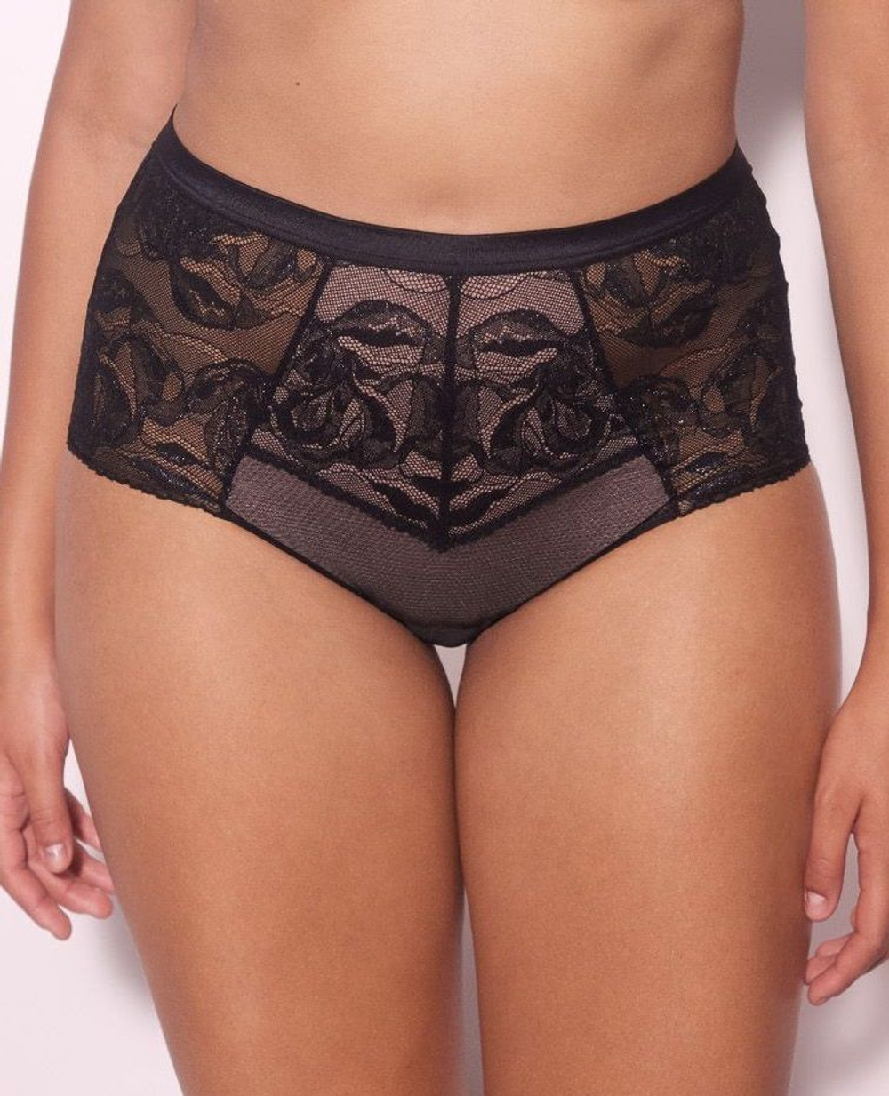 Трусики-слипы с завышенной линией талии Frozen Black (Размер: 48) (Цвет: черный)