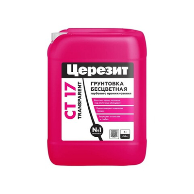 CT 17/5 TRANSPARENT Грунтовка глубокого проникновения бесцв (ЦЕРЕЗИТ)