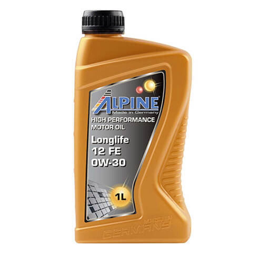 Моторное масло синтетическое Alpine Longlife 12 FE 0W-30 1 л х20 шт