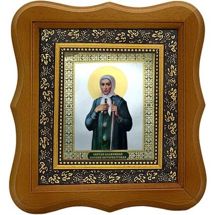 Святая Ксения Петербугрская. Печатная икона.