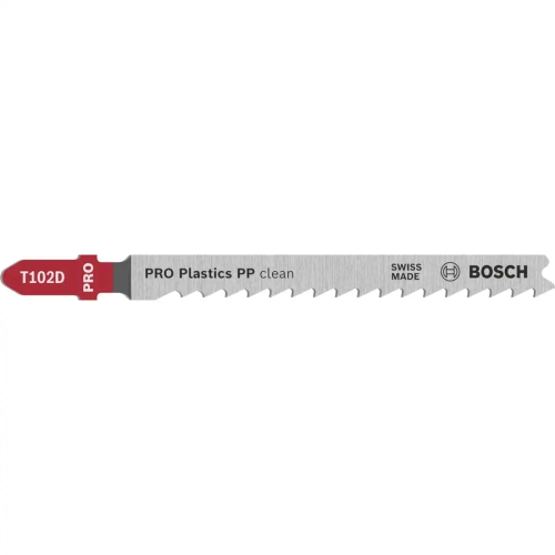 Пилка для лобзика по полипропилену (PP) 100 мм, T102D BOSCH 2608667444