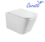 Унитаз MAIELLA Aria MW ТЕРМООБЖИГ (не плёнка) подвесной безободковый белый матовый Ceruttispa CT9164 (500х350х320)