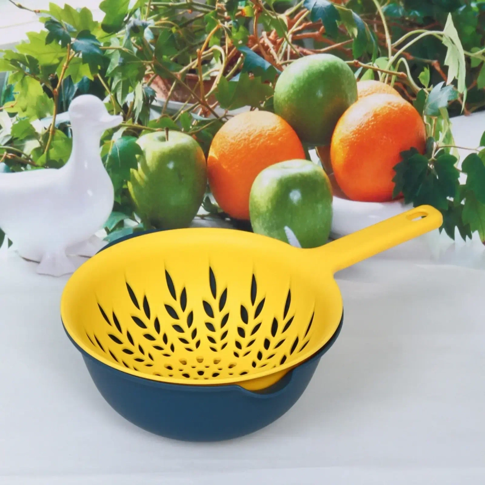 Дуршлаг пластиковый «Колосок» с поддоном 22*33см