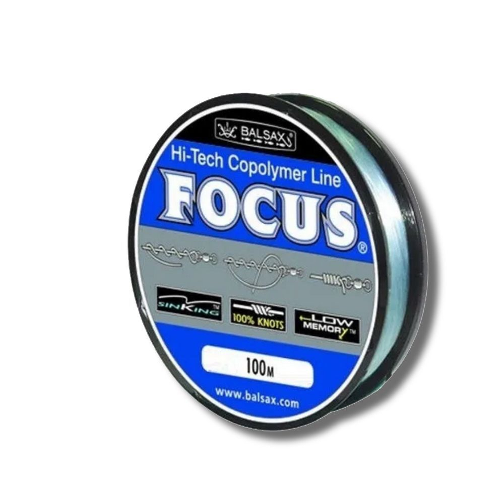 Монофильная леска Focus 100м 0,40мм 17,5кг голубая 1 штука