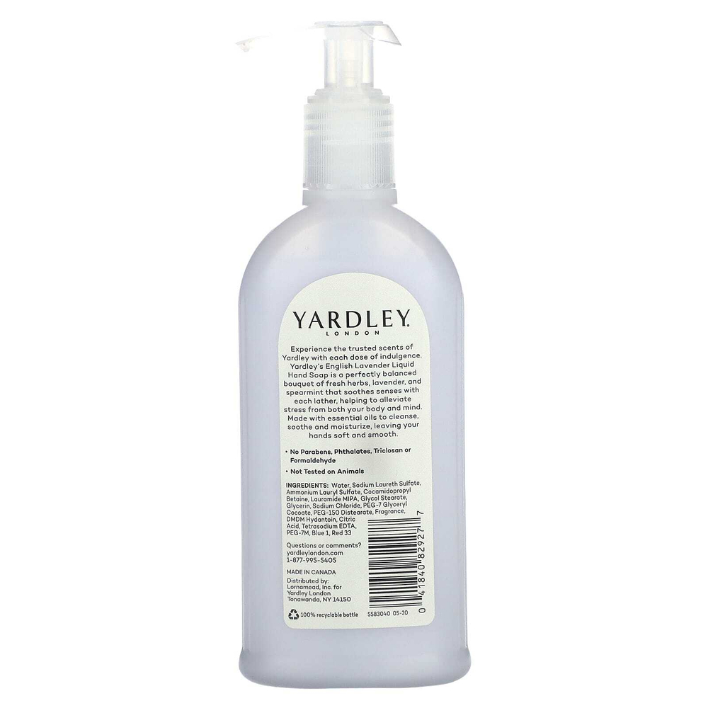 Yardley London, Роскошное мыло для рук, английская лаванда, 248 мл (8,4 жидк. унц.)