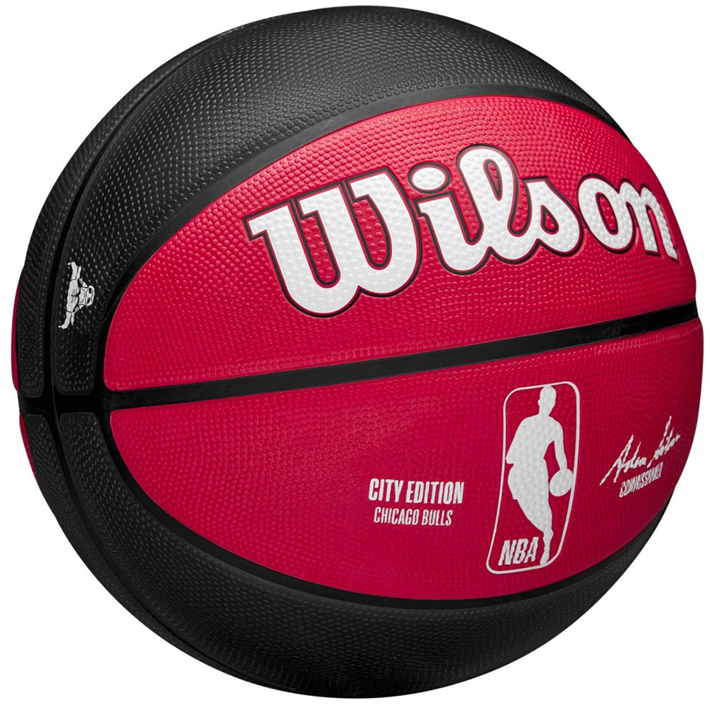 Мяч баскетбольный Wilson NBA Team City Edition Chicago Bulls, WZ4024205XB, размер 7