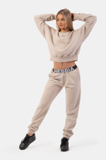 Брюки ICONIC MID-WAIST SWEATPANTS 408 Кремовые
