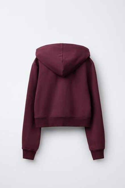 ZARA ТОЛСТОВКА НА МОЛНИИ , БУРГУНДИ