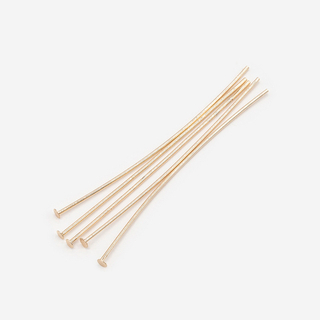 Пины со шляпкой средней жесткости, 50*0,6мм, позолота