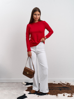 Лонгслив женский "Cкин" красный