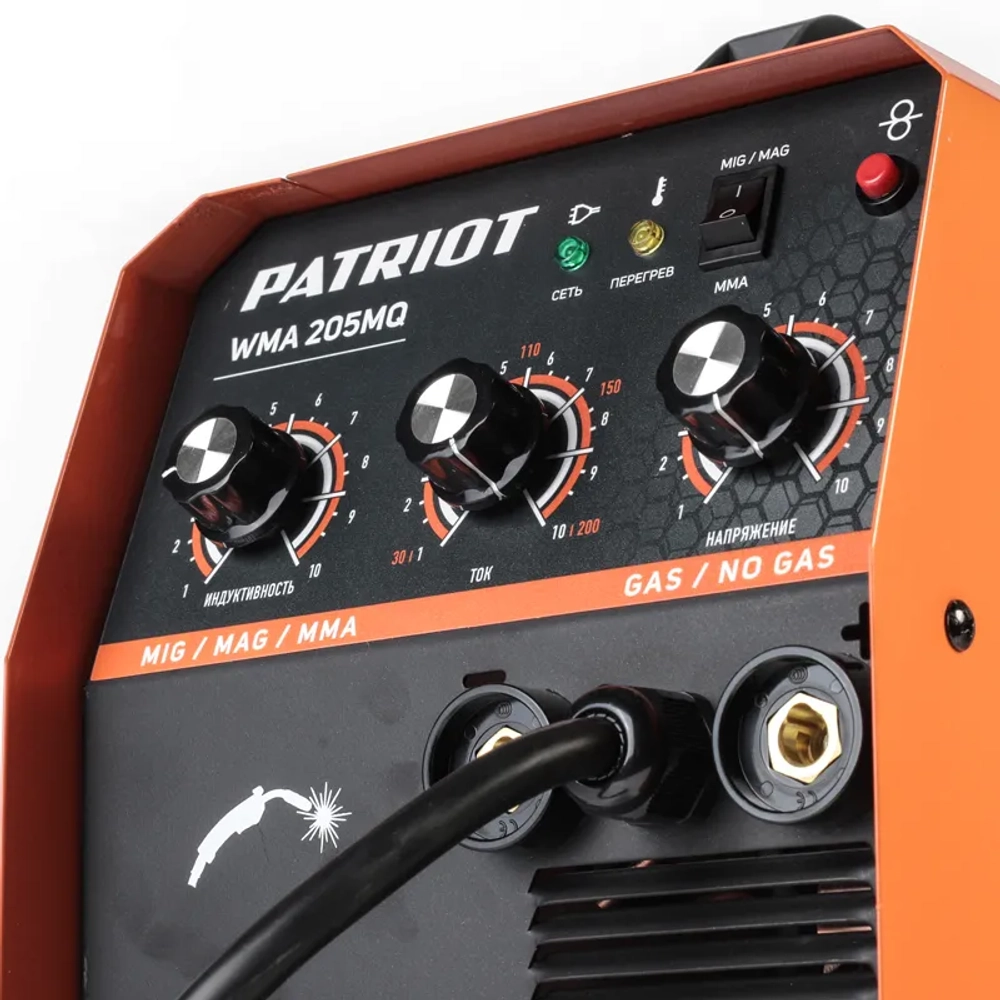 PATRIOT WMA 205MQ MIG/MAG/MMA инверторный сварочный полуавтомат 605302155