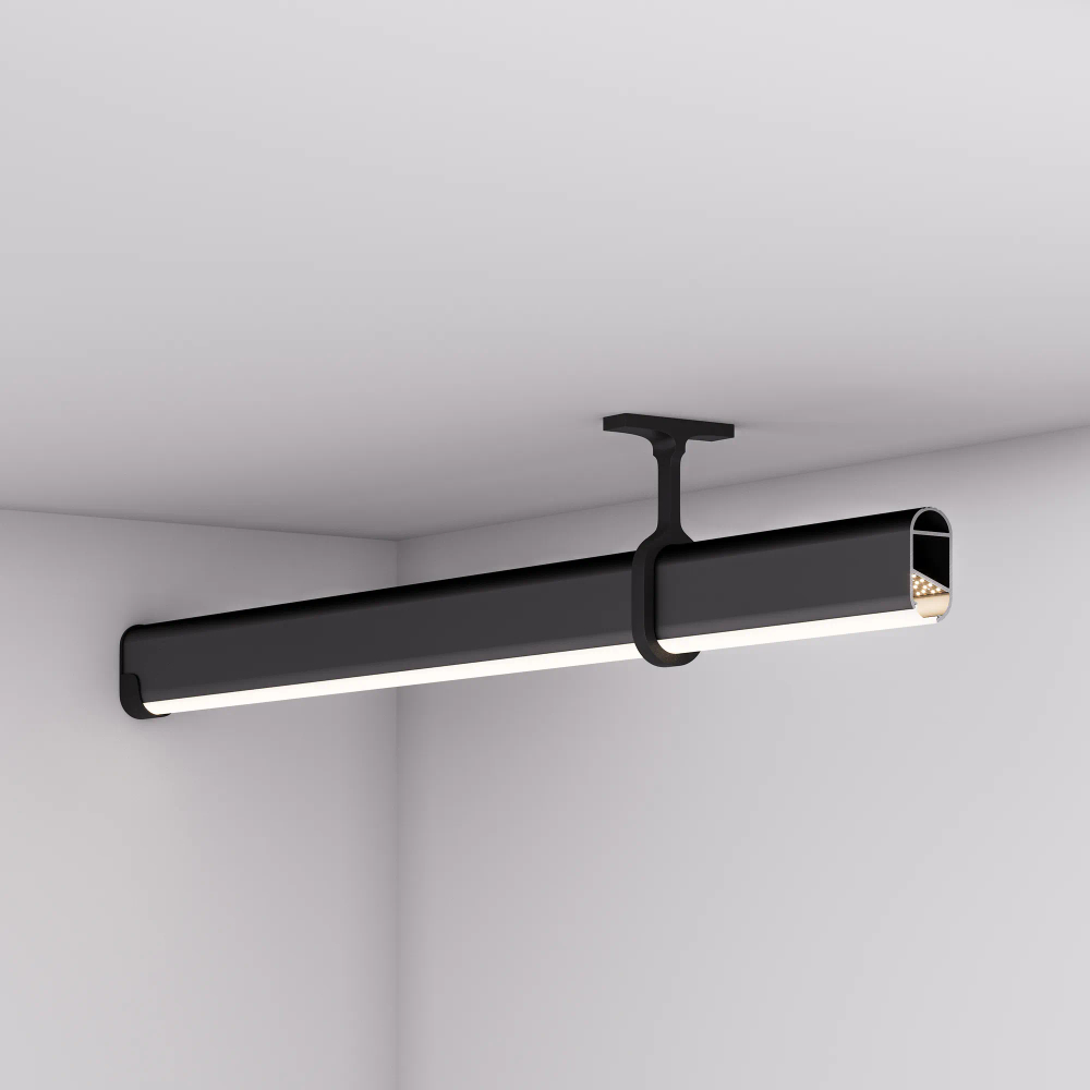 Профиль WARDROBE-1530-2000 ANOD BLACK (Arlight, Алюминий) 054942