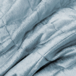 Велюровое покрывало в клетку и две наволочки OVL022