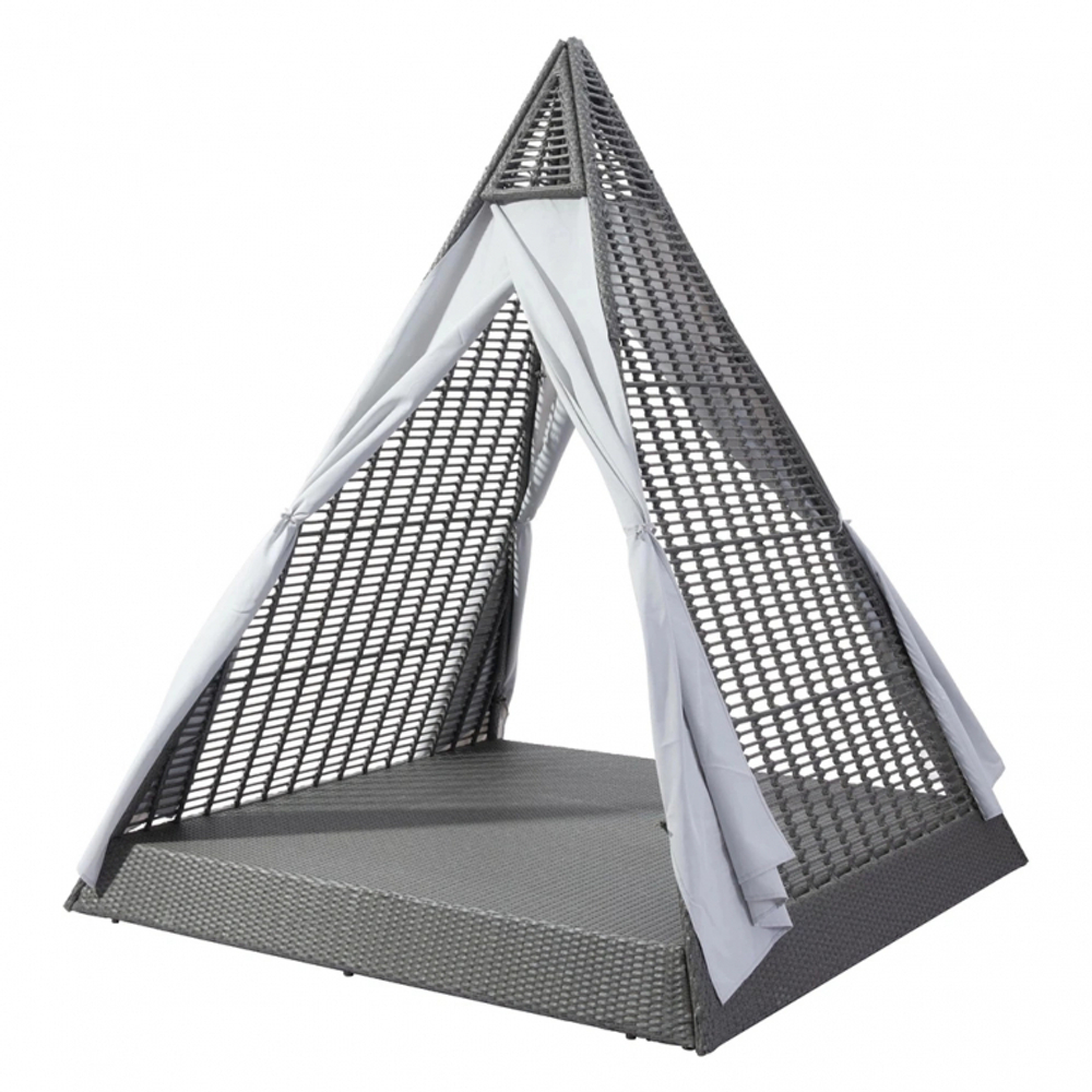 Лаунж-лежак плетеный Tagliamento Modern