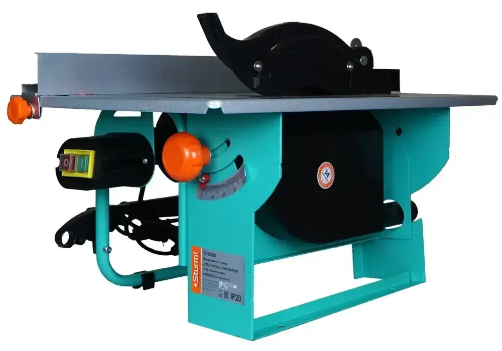 Циркулярный распиловочный станок 1000 Вт, диск 200 мм Sturm! TS10420I