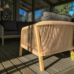 Лаунж зона Ideal Patio ЛЕОНОРЕН с трехместным диваном и плетеным роупом