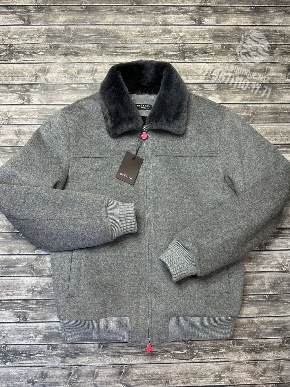 Кашемировая куртка с мехом Kiton
