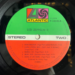 Винтажная виниловая пластинка LP Led Zeppelin II (Japan 1976) (No Obi) Heartbreaker