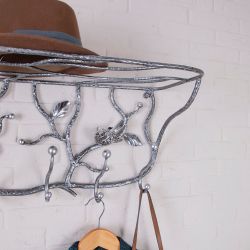 Вешалка настенная Терра кованая Античное серебро