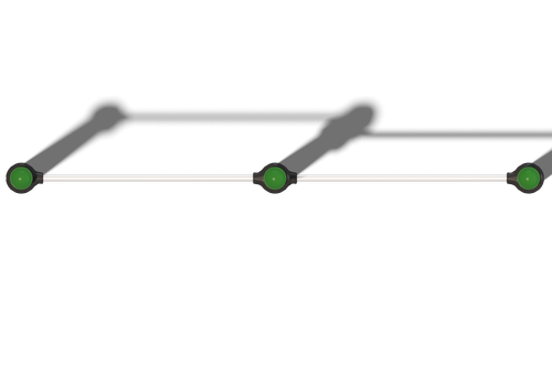 Перекладина разноуровневая низкая  (серия Papercut)