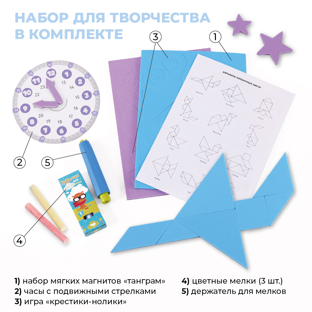 Доска знаний настольная двусторонняя НДЗ/Ц цветной