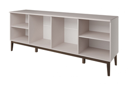 Комод 6 ящиков 2 двери Гориция Персидский жемчуг/Лак Льняной