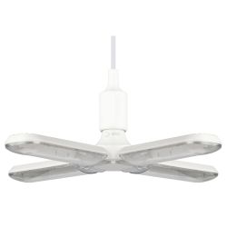 Фитолампа для растений светодиодная ЭРА FITO-36W-Rа90-E27-FOLD 4-х лепестковая полного спектра 36 Вт Е27