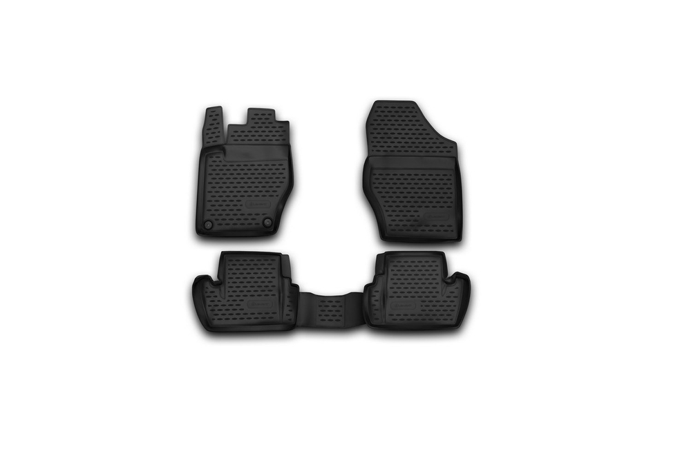 Коврики Standard, в салон CITROEN DS4 2011- , 4 шт. (полиуретан, чёрные) Element.CARCRN00043