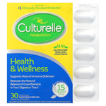 Culturelle, пробиотики, для здоровья и хорошего самочувствия, 50 мг (15 млрд КОЕ), 30 вегетарианских капсул
