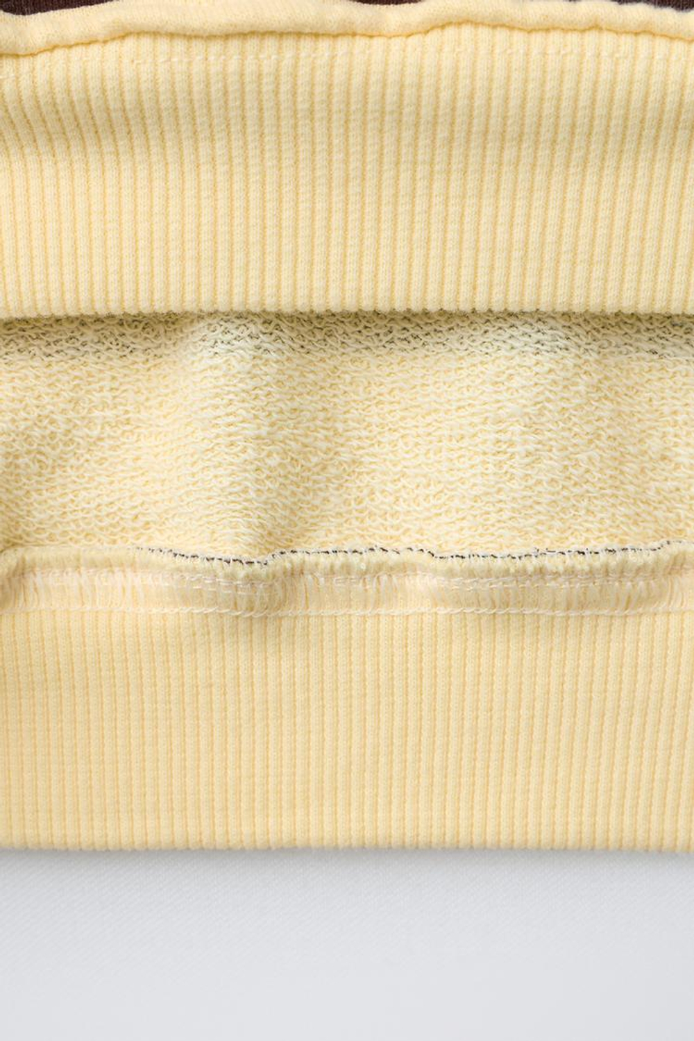 ZARA ТОЛСТОВКА В ПОЛОСКУ, СВЕТЛО-ЖЕЛТЫЙ