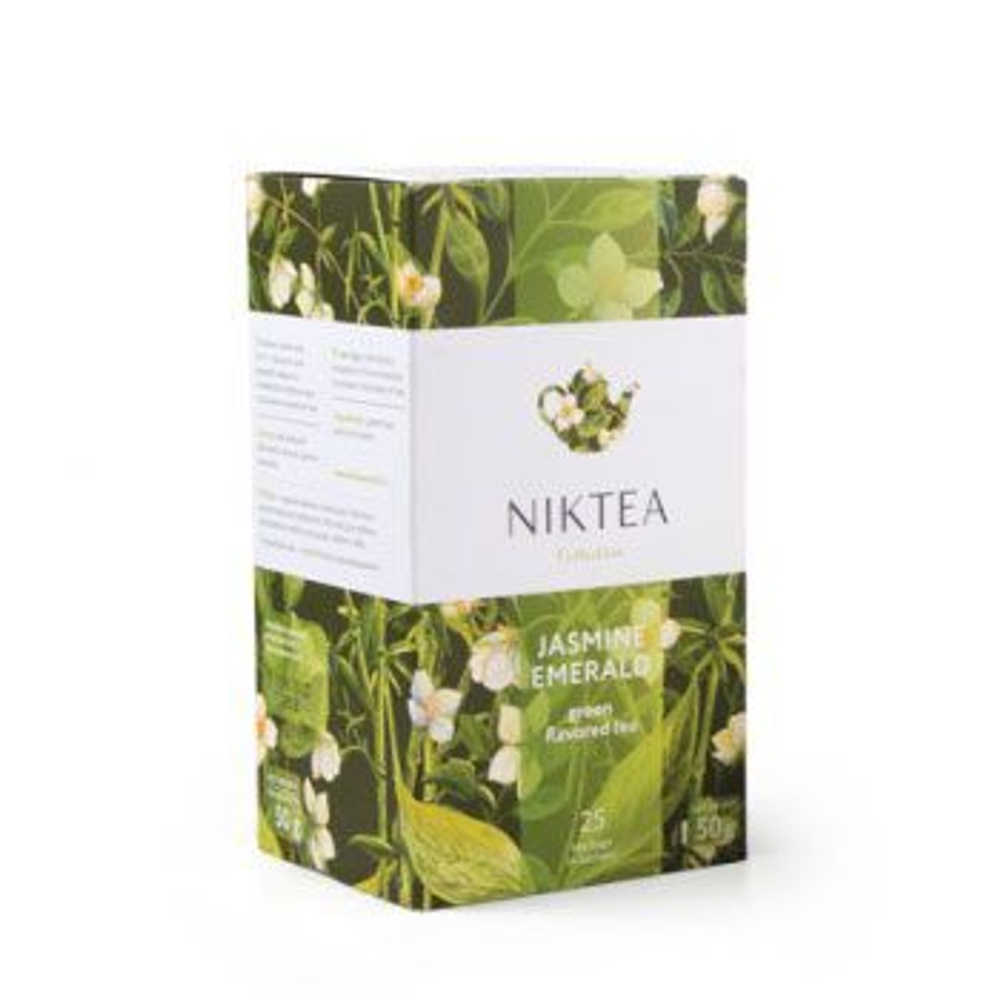 Чай зеленый ароматизированный Jasmine Emerald в пакетиках 50 гр