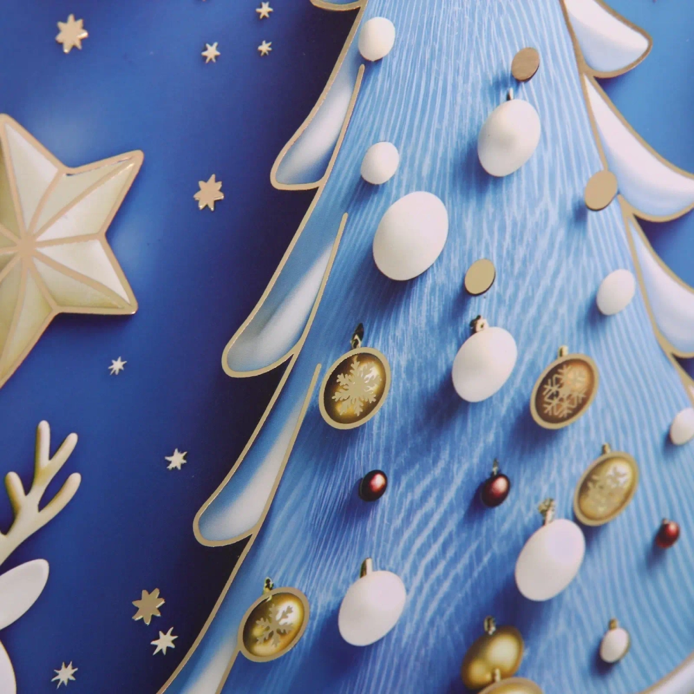 Пакет подарочный «Елочные игрушки» 23*18*10 см, микс