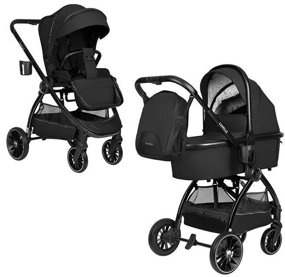 Детская коляска Farfello Camille Comfort 2 в 1 черный / black