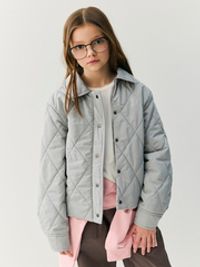 Куртка стеганая укороченная "Серебро" 7+