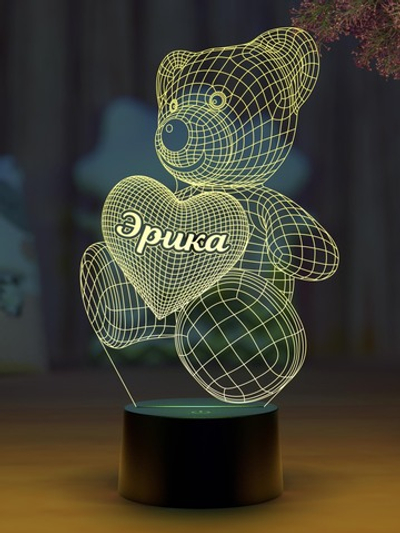 Ночник "Мишка с именем Эрика"