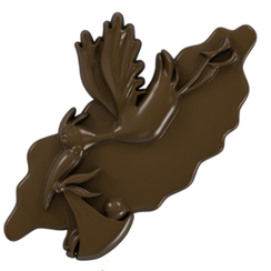 525 | Форма "Аист и малыш" (275*135 мм)