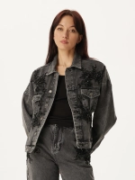 Жакет джинсовый АУРА, черный