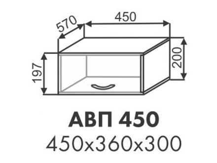 Антресоль пенала Павла АВП 450