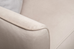 Диван двухместный Garda Decor Portofino светло-серый с кантом механизм караван