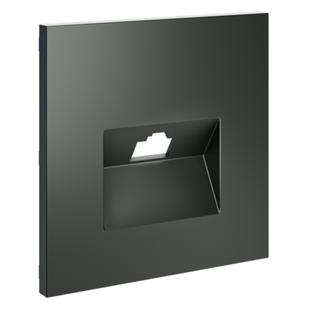 Накладка для розетки компьютерной RJ45 кат.6, S70 (титан)