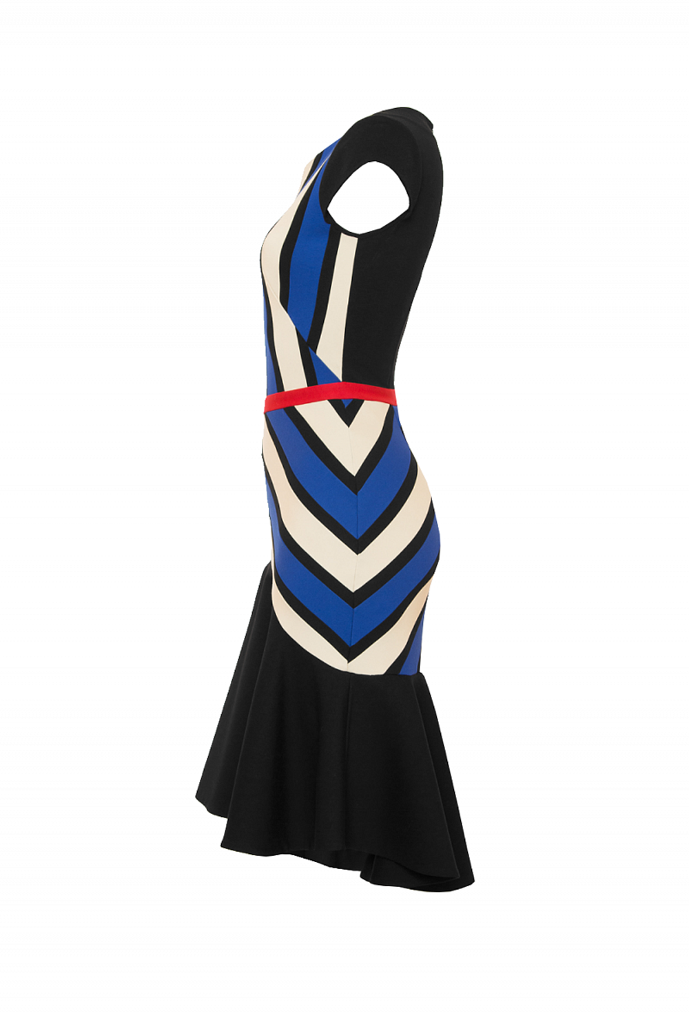 Платье с ассиметричным вырезом горловины 06-18SS