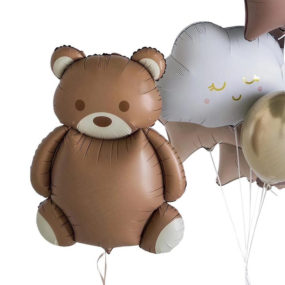 Фольгированный шар-фигура «Мишка», 91 см