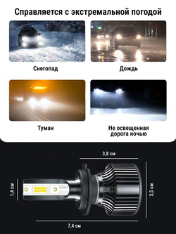 Лампа светодиодная автомобильная H7